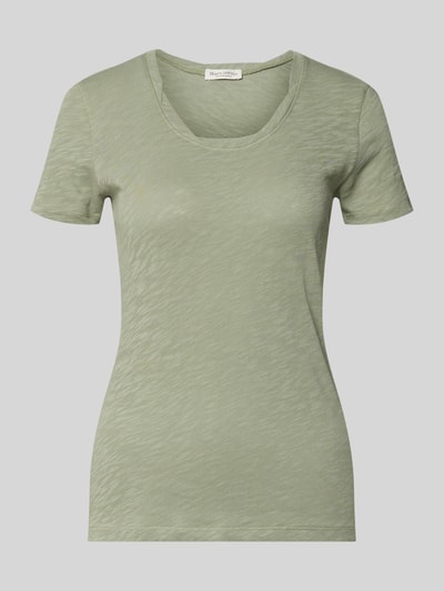 Marc O'Polo Regular Fit T-Shirt aus reiner Baumwolle Hellgruen 2