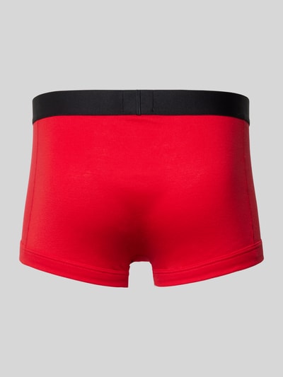 BOSS Boxershort met elastische logo in band in een set van 2 stuks Rood - 3