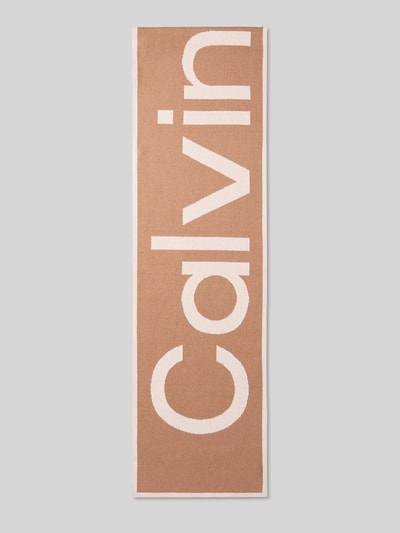 CK Calvin Klein Schal aus Baumwoll-Mix  Camel 1