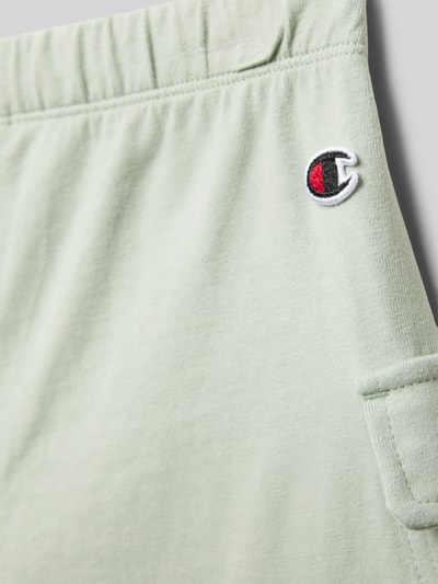 CHAMPION Regular fit sweatshorts met logopatch Rietgroen - 2