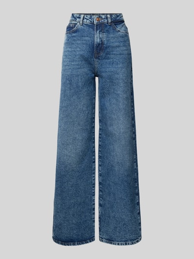 Pieces Wide Leg Jeans aus Baumwoll-Mix Modell 'SELMA' Jeansblau 2