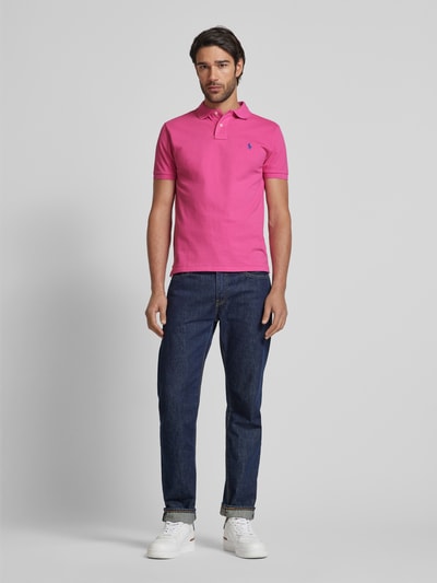 Polo Ralph Lauren Poloshirt mit Label-Stitching Pink 1