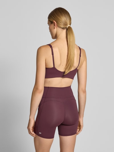 Fabletics BH mit Logo und Hakenverschluss Bordeaux 5