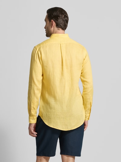 Polo Ralph Lauren Regular fit vrijetijdsoverhemd van puur linnen Geel - 5