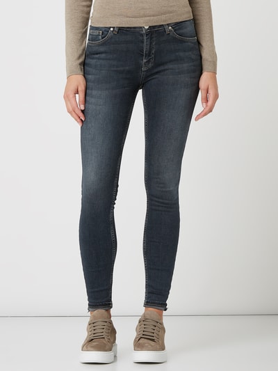 Review Skinny Fit Jeans mit Stretch-Anteil  Dunkelblau 4