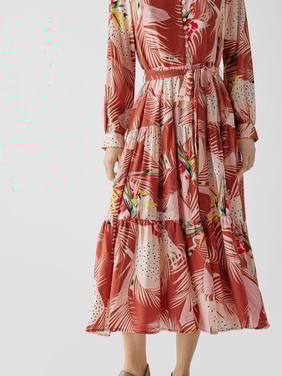 an an londree Maxikleid aus Seide Haselnuss Braun 3