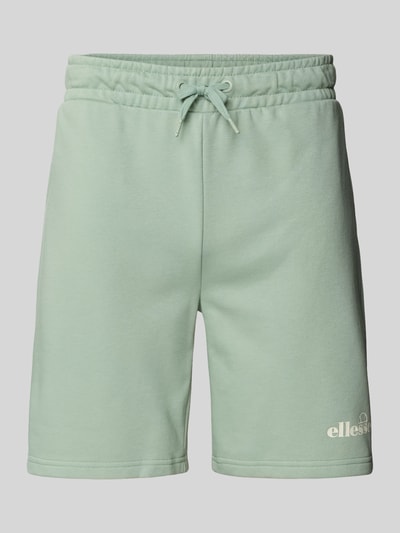 Ellesse Szorty z dzianiny dresowej o kroju regular fit z nadrukiem z logo model ‘MOLLA’ Zielony 2