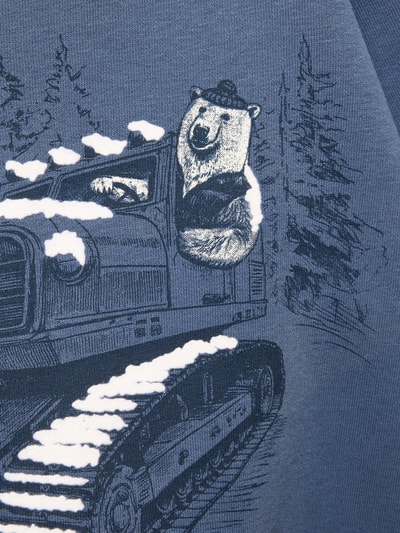 s.Oliver RED LABEL Regular fit pullover van katoenmix Blauw - 2