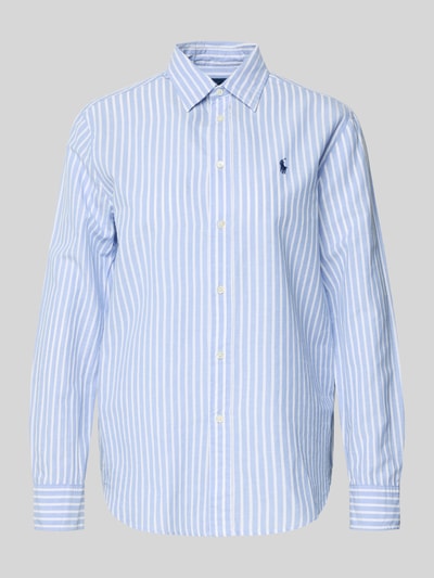 Polo Ralph Lauren Regular fit overhemdblouse van mix van katoen en linnen Lichtblauw - 2