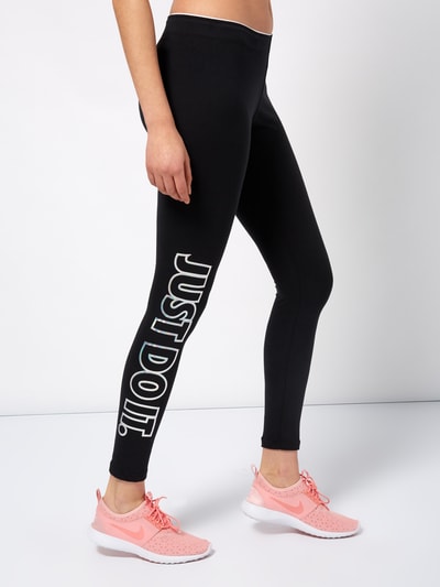 Nike Leggings mit Logo- und Slogan-Print Black 5