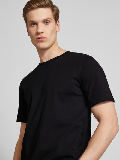 Jack & Jones T-shirt z detalem z logo model ‘ORGANIC’ Czarny 3