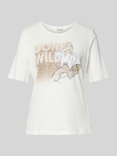 Milano Italy T-Shirt mit Motiv-Print Offwhite 2