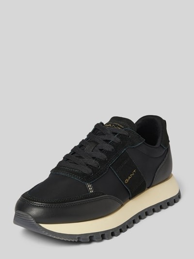 Gant Ledersneaker mit Label-Details Modell 'CAFFAY' Black 1