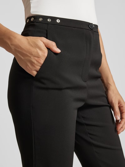 Patrizia Pepe Pantalon met deelnaden Zwart - 3