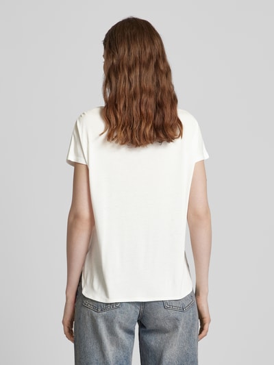 Tom Tailor T-shirt met V-hals Ecru - 5