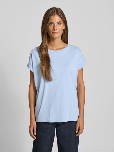 Armedangels Regular fit T-shirt van puur katoen, model 'DAARA' Lichtblauw - 4