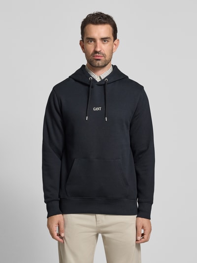 Gant Hoodie met capuchon Zwart - 4