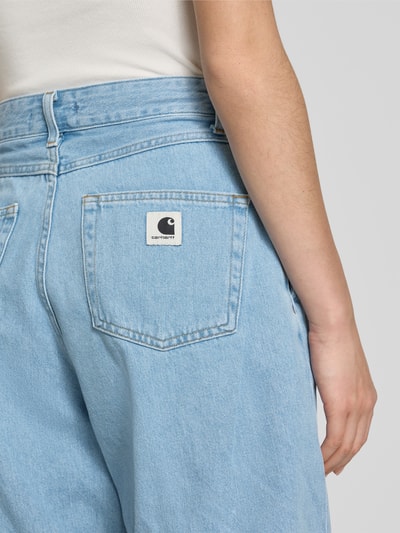 Carhartt Work In Progress Loose fit korte jeans met steekzakken, model 'Alta' Jeansblauw - 3