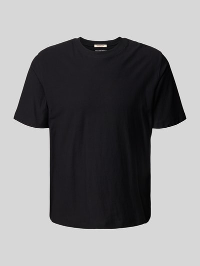 Jack & Jones T-Shirt mit geripptem Rundhalsausschnitt BLACK 2