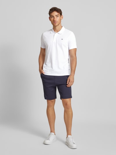 Matinique Poloshirt in melierter Optik Weiss 1