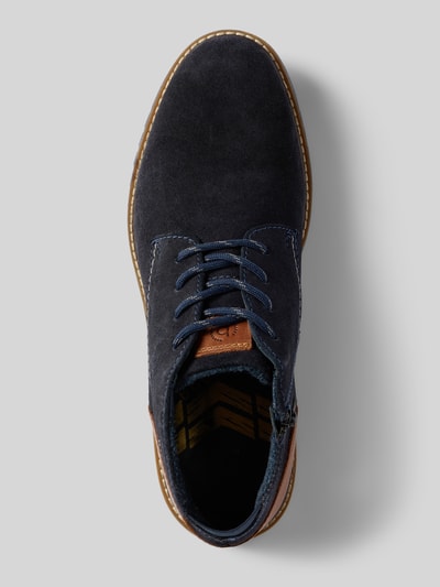 bugatti Boots aus Leder mit Reißverschluss Modell 'Caj' Dunkelblau 3