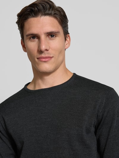 Casual Friday Pullover van wolmix Donkergrijs - 3