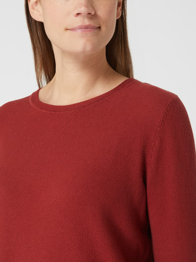 Tom Tailor Pullover aus Baumwolle  Dunkelrot 3