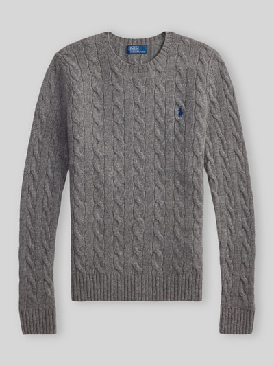 Polo Ralph Lauren Regular Fit Pullover aus Woll-Kaschmir-Mix 'JULIANNA' Mittelgrau Melange 2