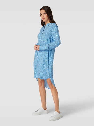 Soyaconcept Knielanges Kleid mit Paisley-Muster Modell 'Molly' Blau 1