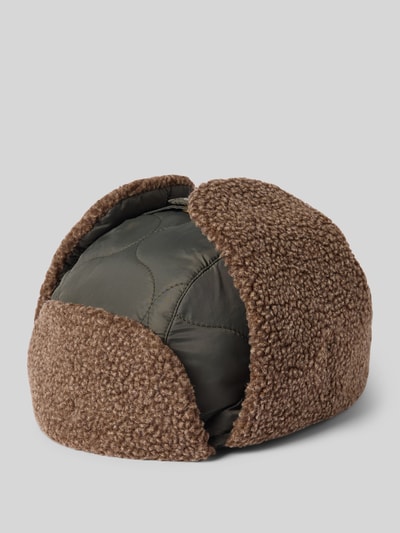 Barbour Trapper-muts met doorgestikt motief, model 'SANDBAY' Olijfgroen - 1