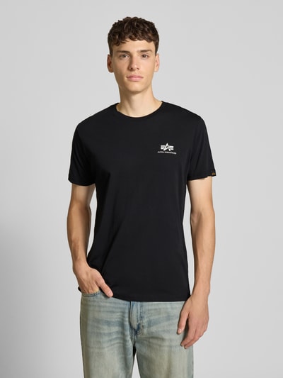 Alpha Industries T-Shirt mit Label-Print Black 4