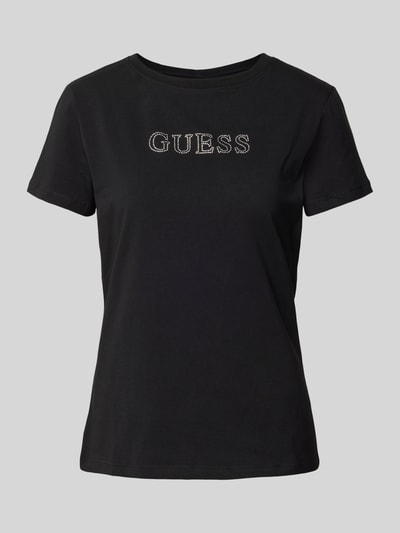 Guess Activewear T-Shirt mit Label-Detail Modell 'BRIANA' Black 2