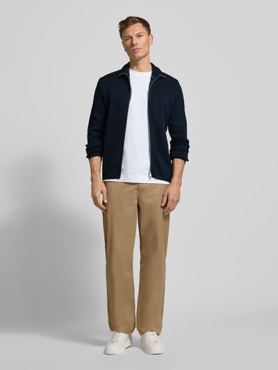 Marc O'Polo Regular fit gebreid jack van puur katoen Marineblauw - 1