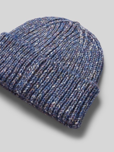 ICHI Beanie met brede omslag, model 'ANYA' Blauw - 2