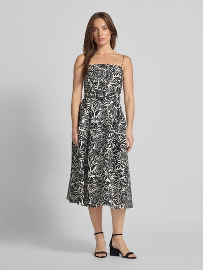 Lauren Ralph Lauren Knielanges Cocktailkleid mit Gürtel Black 4