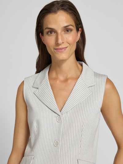 Rich & Royal Gilet met klepzakken en reverskraag Wit - 3