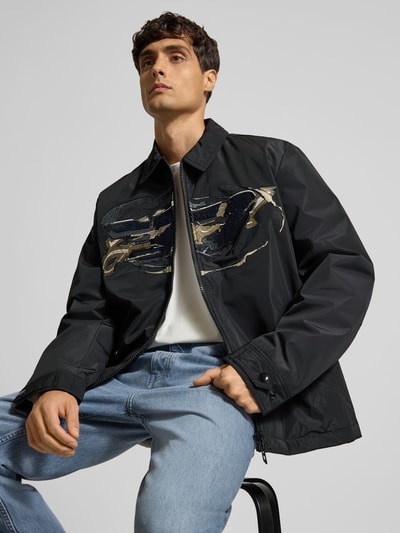 Diesel Jacke mit Reißverschluss Black 3