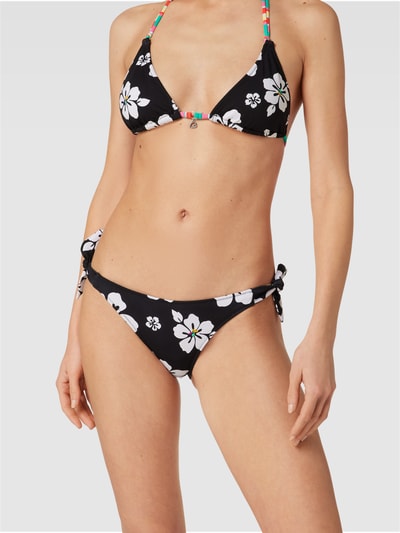 Banana Moon Bikini-Slip mit floralem Allover-Print Modell 'BENTA SUNMUSE' Schwarz 1