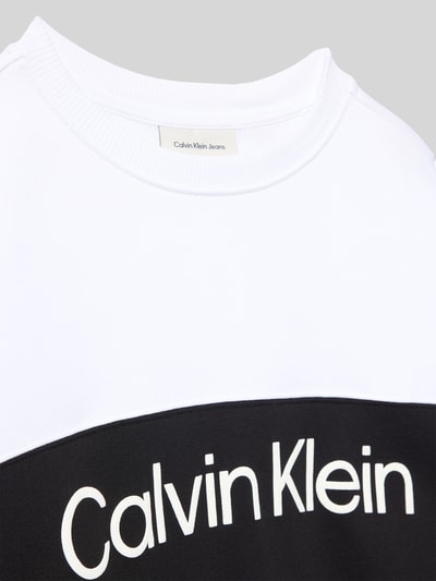 Calvin Klein Jeans Bluza z nadrukiem z logo Czarny 2