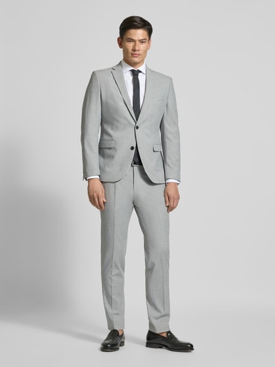 s.Oliver BLACK LABEL Regular Fit Anzughose mit Strukturmuster Hellgrau 1