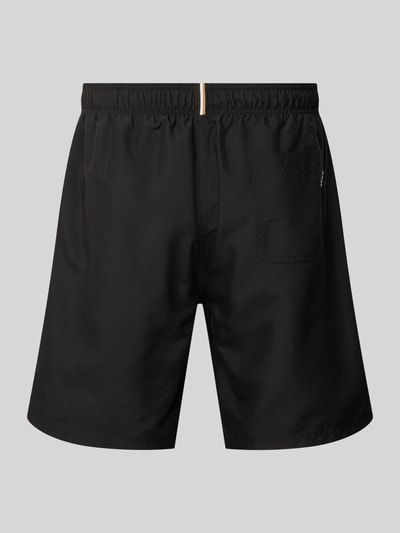 BOSS Regular Fit Badeshorts mit Label-Print Modell 'Orca' Black 3