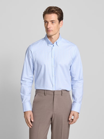 Christian Berg Men Regular fit zakelijk overhemd met button-downkraag Bleu - 4