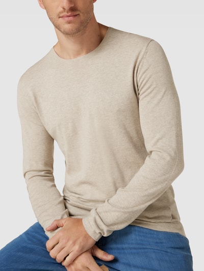 MCNEAL Strickpullover mit Rundhalsausschnitt Sand meliert 3