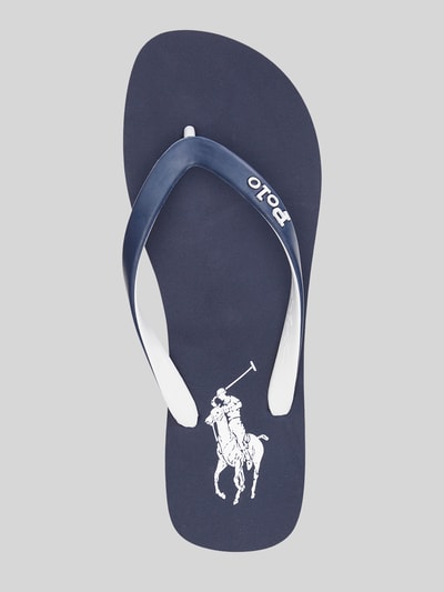 Polo Ralph Lauren Flip Flops mit Logo Detail Marine 3