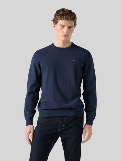 Levi's® Regular Fit Pullover aus reiner Baumwolle Marine 4