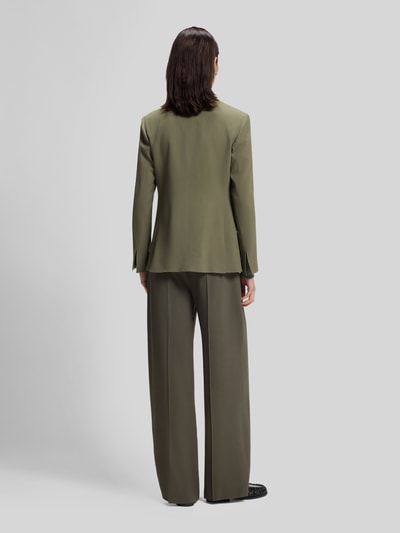 BOSS Regular fit korte blazer van viscosemix model 'JALETO12' Olijfgroen - 5