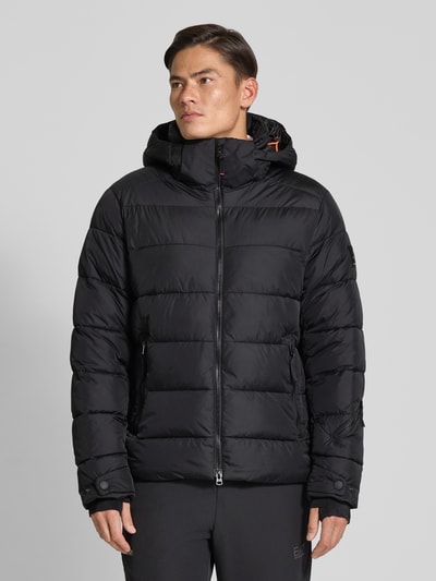 FIRE + ICE Gewatteerd jack met ritszakken, model 'LUKA2' Zwart - 4