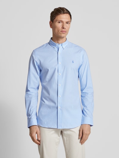 Polo Ralph Lauren Slim Fit Freizeithemd mit Button-Down-Kragen Bleu 4