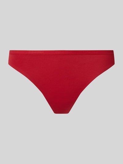 Calvin Klein Underwear String mit elastischem Bund und Label-Details Rot 1