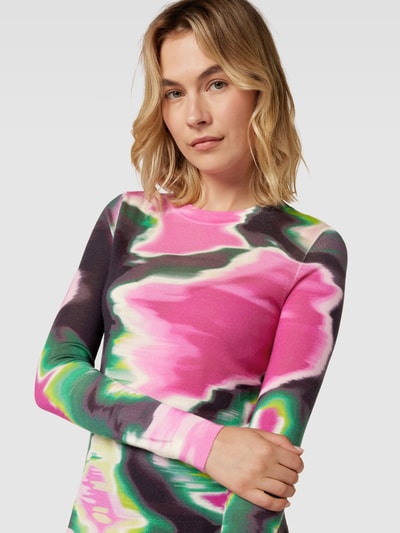 BOSS Strickpullover mit Allover-Print Modell 'Fariday' Pink 3